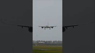 CROSSWIND🌬️ Seeing the Corendon A350 landing on rwg 18R schiphol planespotting shorts aviation [upl. by Belva638]