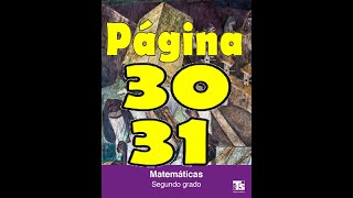 Telesecundaria mate 2do pags 30 y 31 full para todos [upl. by Niliak528]