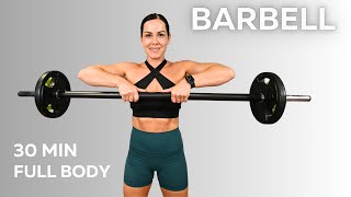 25 MIN BARBELL WORKOUT  with Supersets [upl. by Adnauqal684]