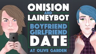 Onision amp Laineybot Boyfriend Girlfriend Date at Olive Garden [upl. by Pros704]