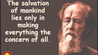 Creative Quotations from Alexander Solzhenitsyn for Dec 11 [upl. by Cappello]