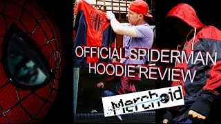 Official SpiderMan Merchandise  Merchoid Premium Hoodie Review [upl. by Evod]