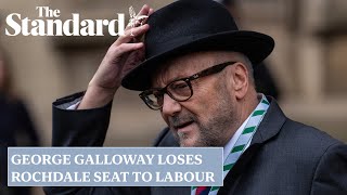 General election 2024 George Galloway loses seat to Labour in Rochdale [upl. by Anomahs]