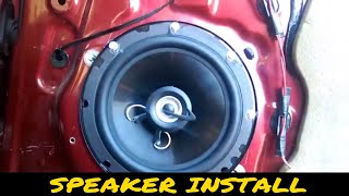 Mitsubishi Endeavor Front Door Speaker Install [upl. by Auqinahs]