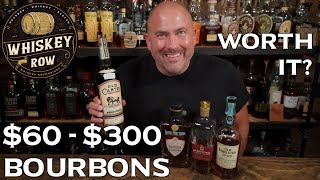 4 TOP SHELF BOURBONS but are they worth it Where is the VALUE [upl. by Lisk]