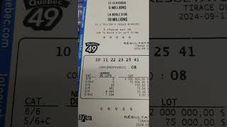 résultats loto 649 11092024 amp Québec 49 extra result BigWin lotoquebec groslot gratteux [upl. by Ainessey]