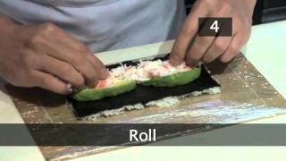 How To Make A California Roll Uramaki [upl. by Atorod]