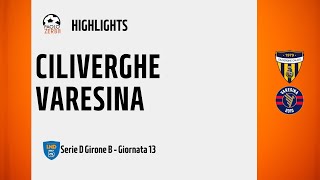 HIGHLIGHTS Serie D Girone B 2425  Day 13  Ciliverghe  Varesina [upl. by Laiceps]