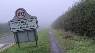 A foggy morning today in Maidenhead Berkshire UK Going to my job by bike 🚴 wonderful 👌181024 6am [upl. by Stultz415]