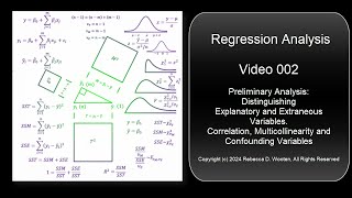 Distinguishing between Explanatory and Extraneous Variables Correlation and Multicollinearity [upl. by Sabas]