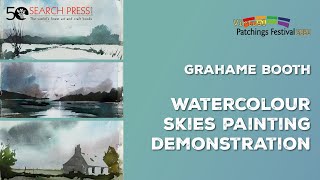 Watercolour Skies Painting Demonstration with Grahame Booth [upl. by Kcirdec]