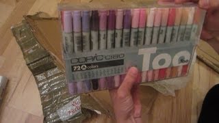 Copic Ciao Markers 72 Set A Unboxing [upl. by Xyla894]