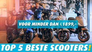 TOP 5 BESTE SCOOTERS VOOR MINDER DAN €1899 [upl. by Leeann]