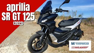 Aprilia SR GT 125 2022  Test Ride Review Walkaround Soundcheck 0 to 100  VLOG 334 [upl. by Anilocin]