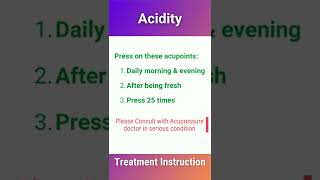 Acidity Acupressure Treatment Shorts [upl. by Lugo300]