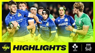 2024 U6N20  HIGHLIGHTS  IRELAND V ITALY [upl. by Sirkin]