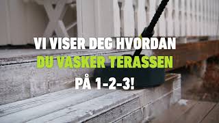 Vi viser deg hvordan du vasker terrassen på 123  AVA of Norway [upl. by Morehouse]