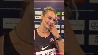 LIEKE KLAVER sets new personal best in the 400m 4958  London Diamond League 2024trending new [upl. by Nnaecarg]