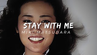 STAY WITH ME  Miki Matsubara backing track Alto Sax Music Sheet [upl. by Arianna]