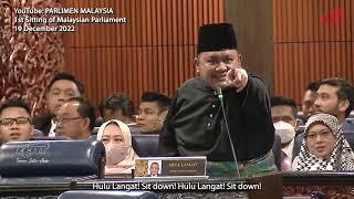 Malaysia Parliament Speakers tough day at first day of work [upl. by Ahsitel]