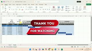 Gantt chart in Excel tutorial  Using conditional formatting  For project management Tutorial 2024 [upl. by Anert]