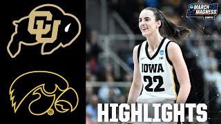 NCAA Tournament Sweet 16 Colorado Buffaloes vs Iowa Hawkeyes  Full Game Highlights [upl. by Zizaludba649]