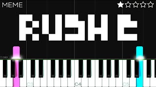 RUSH E  EASY Piano Tutorial [upl. by Cannon]