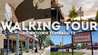 Walking tour of Downtown Tomball TX [upl. by Htebazileharas951]