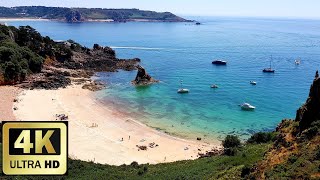 Jersey Channel Islands  Beauport Beach  The most beautiful beach on the island [upl. by Urbani261]