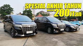 MOBIL MOBIL PREMIUM EX BLUBIRD SPESIAL AKHIR TAHUN ALPHARD DAN MERCEDES [upl. by Azenav]