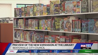 Bentonville City Council previews library expansion [upl. by Koloski]