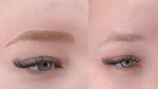 Microblading full procedure by PMU Master Mersy [upl. by Annavahs]