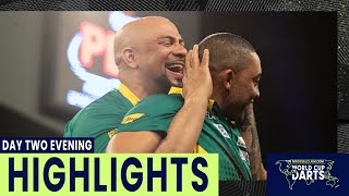 FINAL GROUP GAMES Day Two Evening Highlights  2023 My Diesel Claim World Cup of Darts [upl. by Kondon]