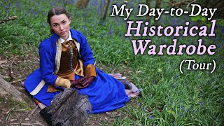 I Wear Historical Fashion Daily Heres Whats in My Wardrobe  Historical Clothing Tour 2021 [upl. by Kronick196]