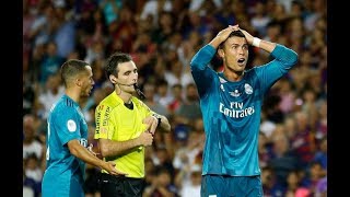 Cristiano Ronaldo GOAL amp RED Card vs Barcelona in 13 August 2017 [upl. by Aicirtac]