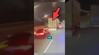 Speeding Audi Slams Into Truck Trailer in Final Ride 😱 [upl. by Grey]