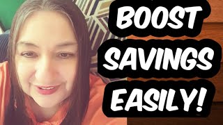 FIVE Easy Ways To Boost Savings On A Low Income [upl. by Enimsaj]