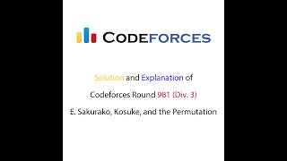 Codeforces  Round 981  Sakurako Kosuke and the Permutation  Logic thinking  Solution [upl. by Anilegna447]