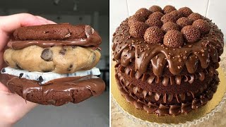 Homemade Chocolate Cake amp Dessert Recipes  Easy Chocolate Cake Decorating Step By Step [upl. by Betti]