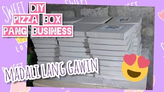 How to make Pizza box Pang business to vlog1  betchay castro [upl. by Birdt397]