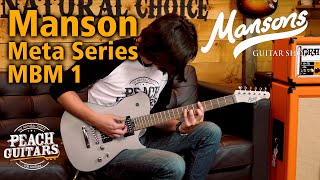 SUPERMASSIVE TONE  Manson X Cort Guitars Manson Meta Series MBM 1 Matthew Bellamy Signature Guitar [upl. by Tamqrah]