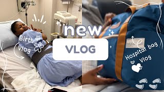 Birth  Hospital bag Vlog  Unmedicated Labour subscribe [upl. by Ociram512]