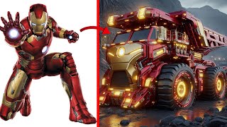 AVENGERS But MINING TRUCK Marvel amp DCs Ultimate 2024 🔥 [upl. by Aicinet302]