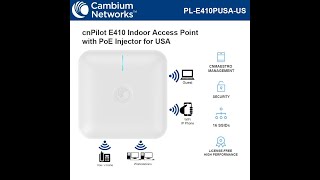 Cambium e410 Access Point Configuration [upl. by Leba]