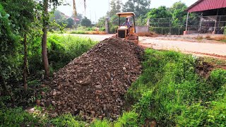 Wonderful Project Burying Thick land Building Road amp Clearing Forestry By Dozer Mitsubishi Pusher [upl. by Nemajneb]