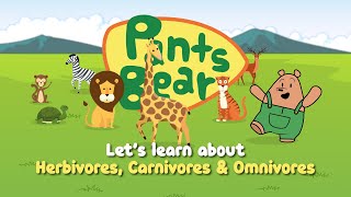 Type Of Animals For Kids  Animal Eating Habit  Herbivores Carnivores Omnivores  Sciences [upl. by Cookie]