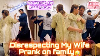 Disrespecting My Wife Extreme Prank On Family 😜  Bohot Maar Padi 😰  Sufiyan and Nida ❤️ [upl. by Eerbua]