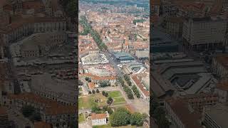 Vertical video Turin Italy Piazza della Repubblica City square with market Panorama of the histo [upl. by Grewitz]