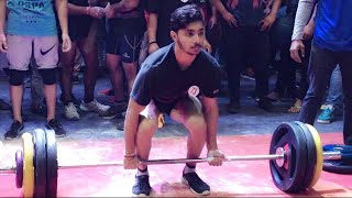 150kg Deadlift at 60 kg body weight Mr North India Deadlift championship 2017Himanshu sharma [upl. by Ahsemed]