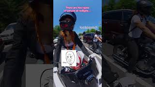 He didn’t wanna say hi  bikerchick bikelife bikergirl motorcyclegirl bikers [upl. by Nemlaz]